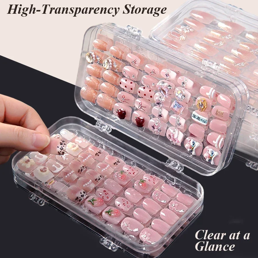 Caja de Almacenamiento Transpa - Nail Art Kaki reseña y precio