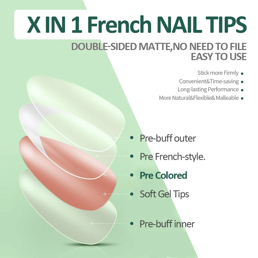 NAILPOP 150 Uds. De ataúd cort - Nail Art French Nails reseña y precio