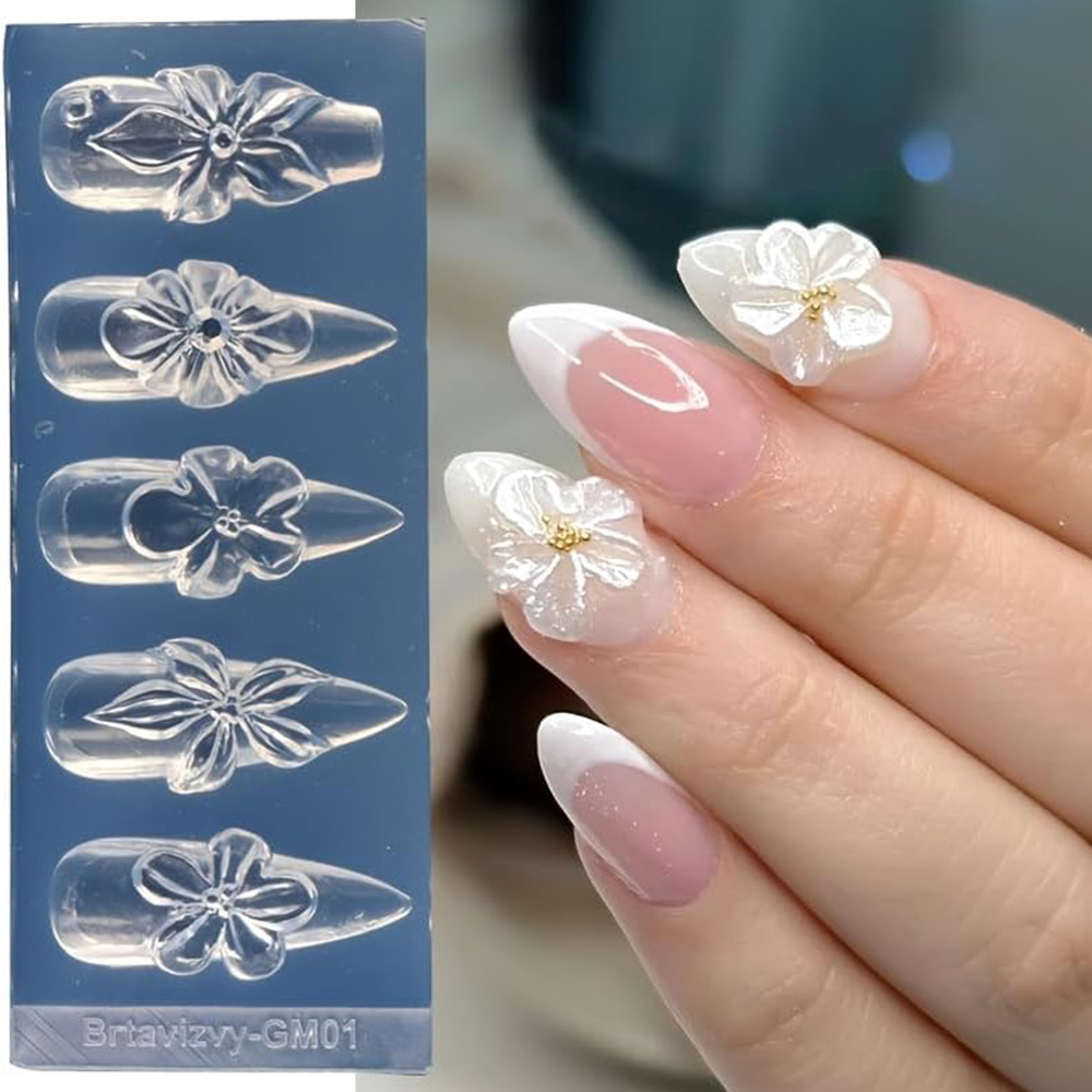 Moldes de silicona 3D florales - Nail Art Vintage reseña y precio