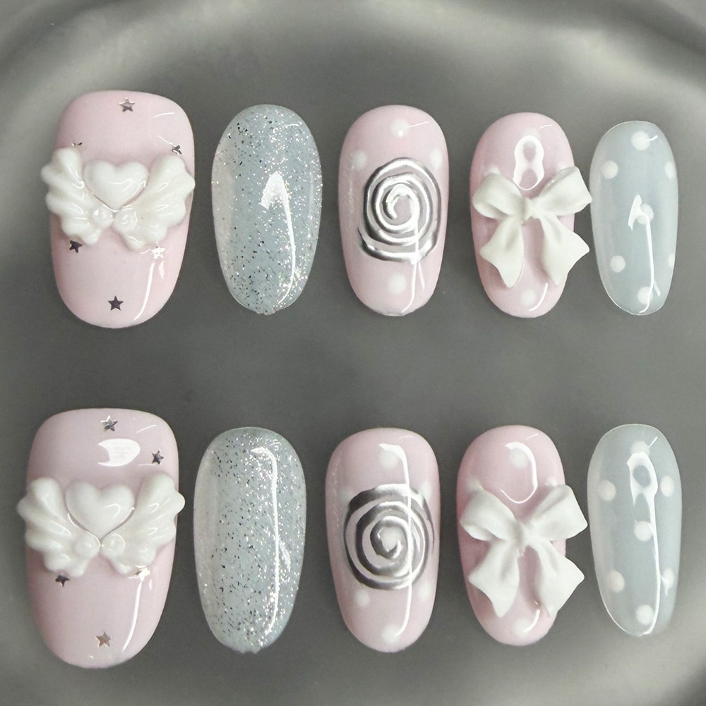 Uñas postizas coreanas vintage - Nail Art Vintage reseña y precio