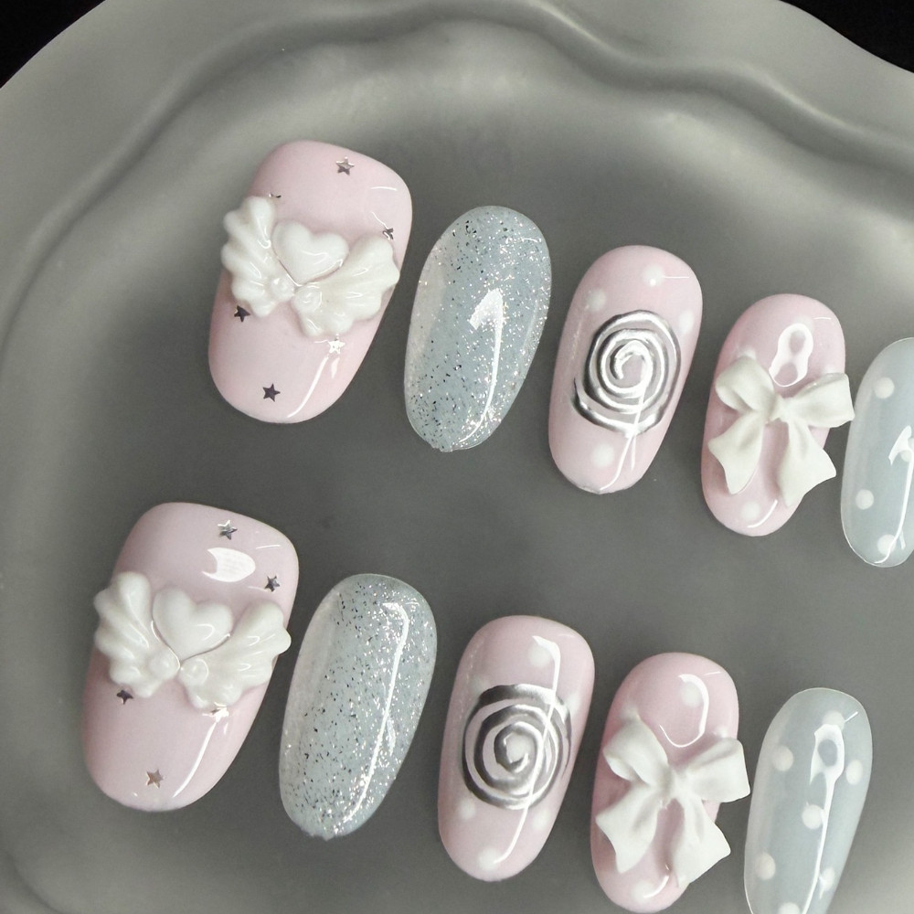 Uñas postizas coreanas vintage - Nail Art Vintage reseña y precio