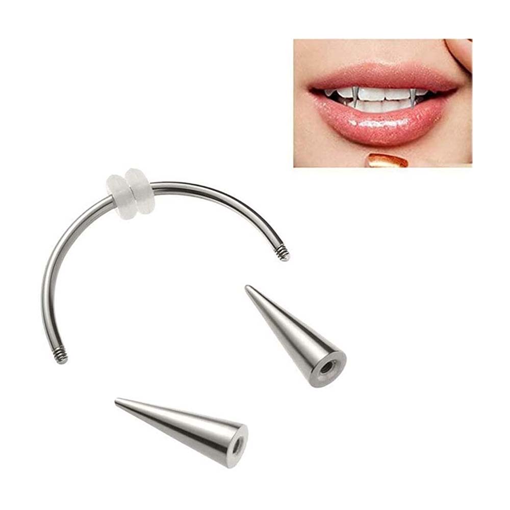 WKOUD-Piercing de acero inoxid - Nail Art Vampire reseña y precio