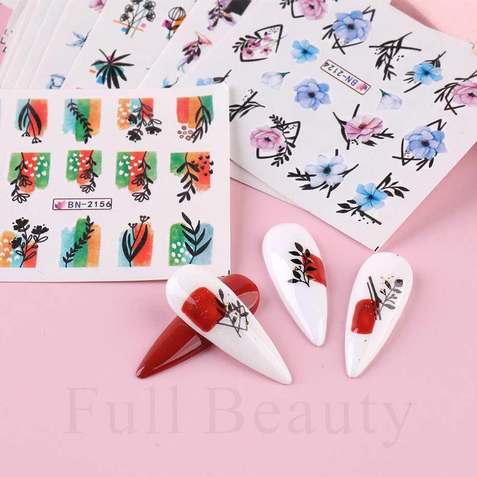 24 unids/set Primavera Verano  - Nail Art Full Design reseña y precio