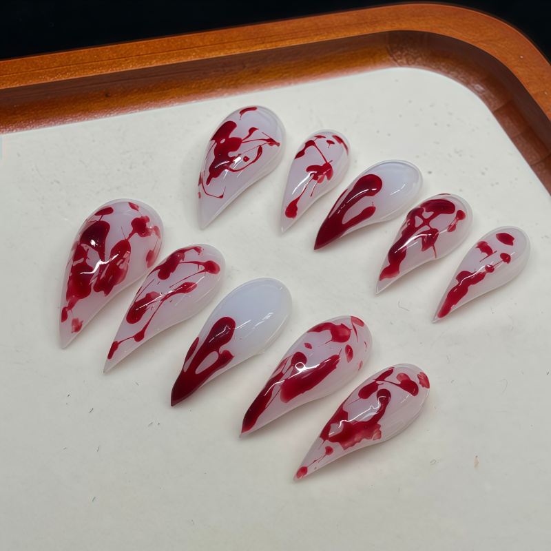 10 Uñas Postizas Stiletto Hech - Nail Art Vampire reseña y precio
