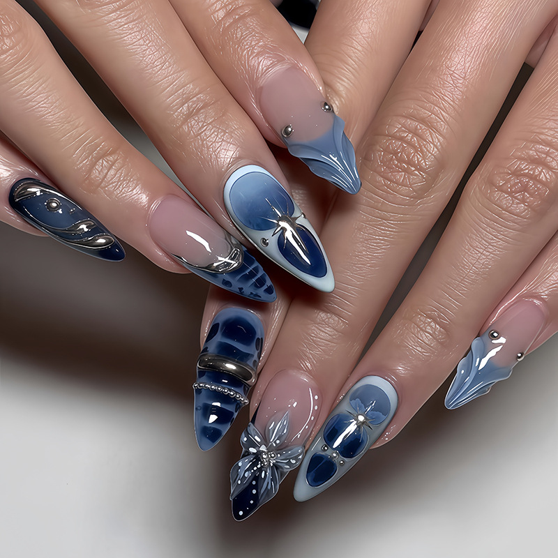 24 Uñas Postizas Francesas Col - Nail Art Full Design reseña y precio