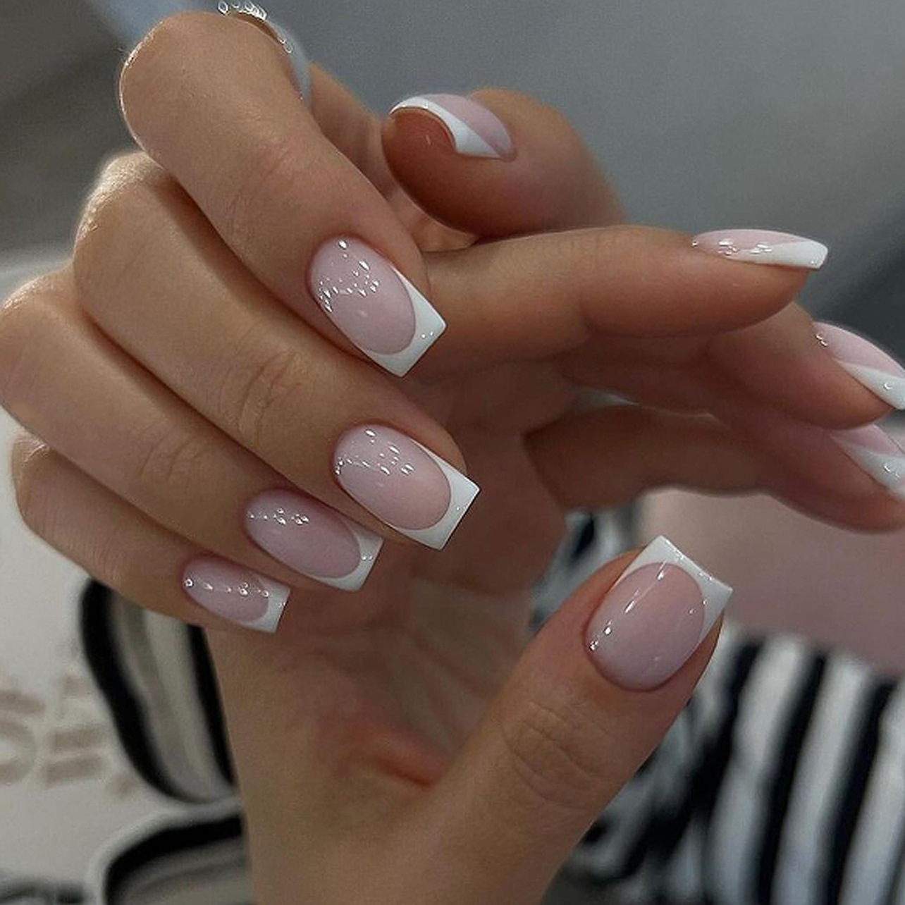 24 Uds. De uñas desmontables c - Nail Art French Nails reseña y precio