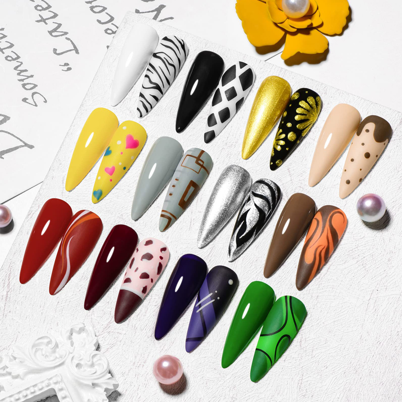 CHUNSHU-Gel de pintura semisól - Nail Art Full Design reseña y precio