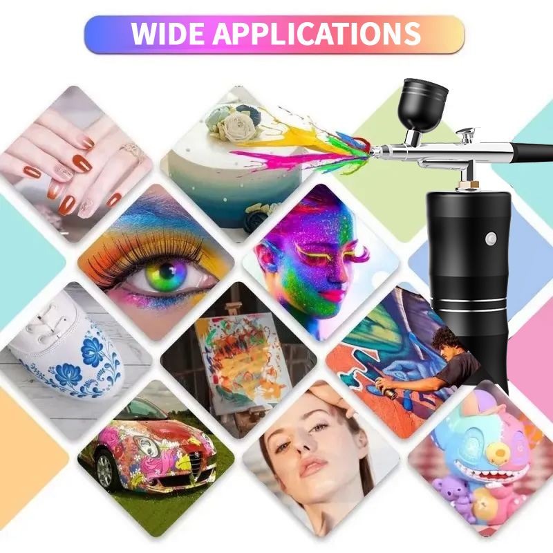 Mini Kit de compresor de aire  - Nail Art Kaki reseña y precio