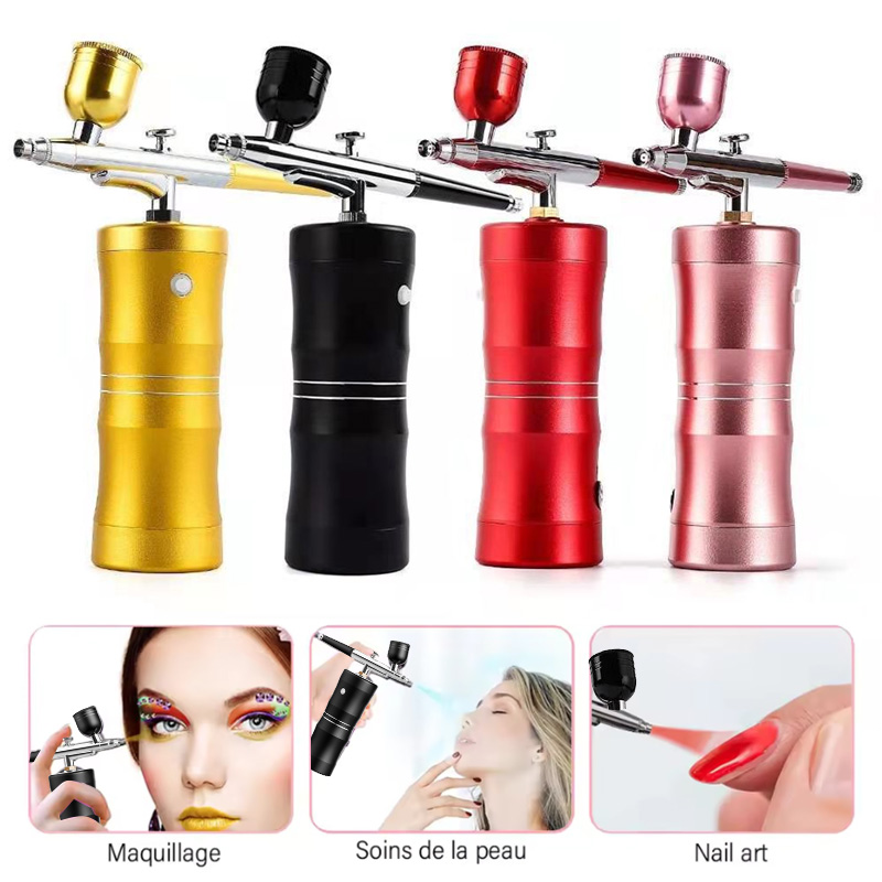 Mini Kit de compresor de aire  - Nail Art Kaki reseña y precio