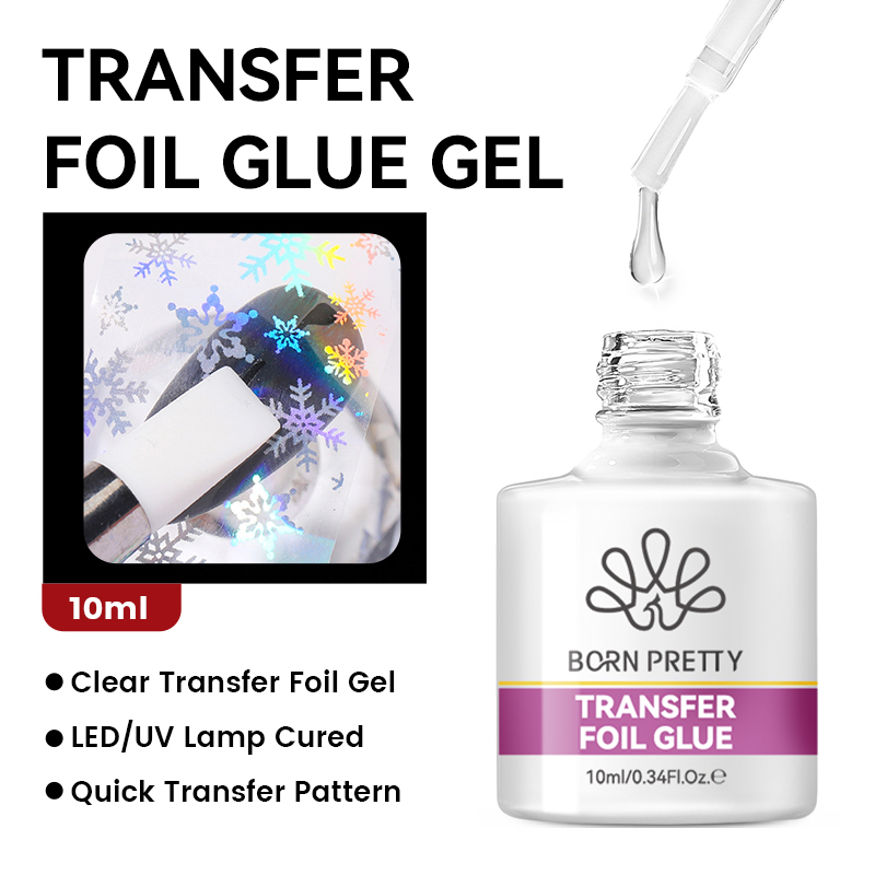 BORN PRETTY Gel Adhesivo para  - Nail Foil Transfer reseña y precio