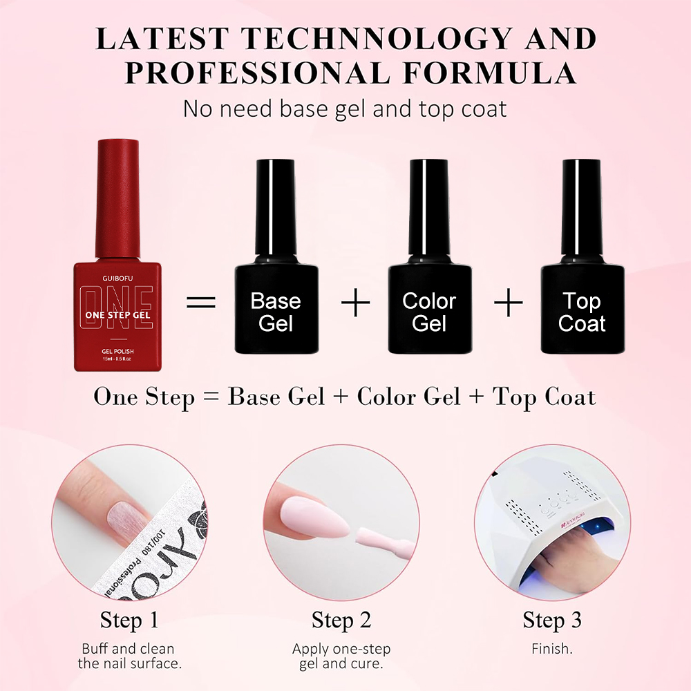 Gel 3 en 1 One Step Gel (no ne - Nail Art One Stroke reseña y precio